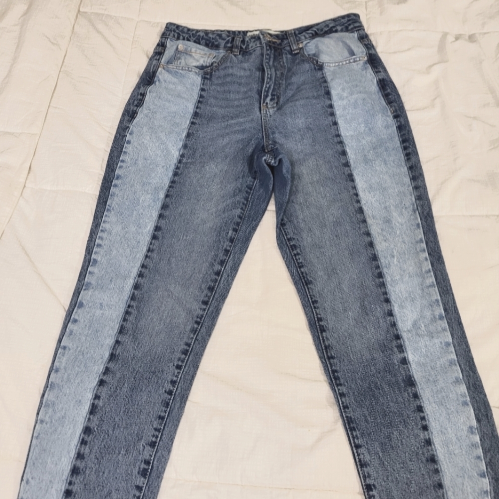Garage vintage jeans two toned jeans light and dark wash